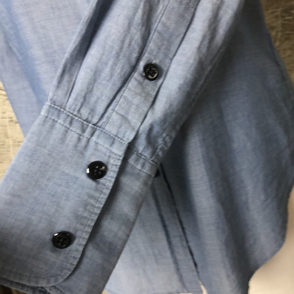 NILI LOTAN Blue Button-Up Shirt Size M - Picture 4 of 14